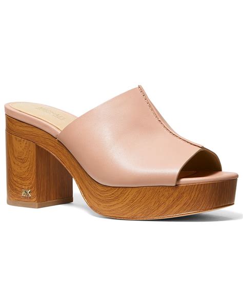 aldrich mule michael kors|MICHAEL Michael Kors Aldrich Wood & Leather Platform .